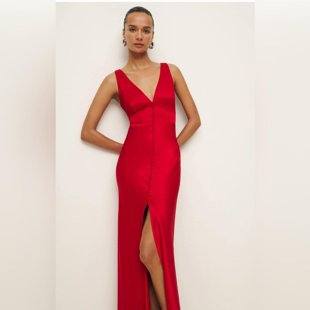 Reformation Elaina Satin Dress, size 2